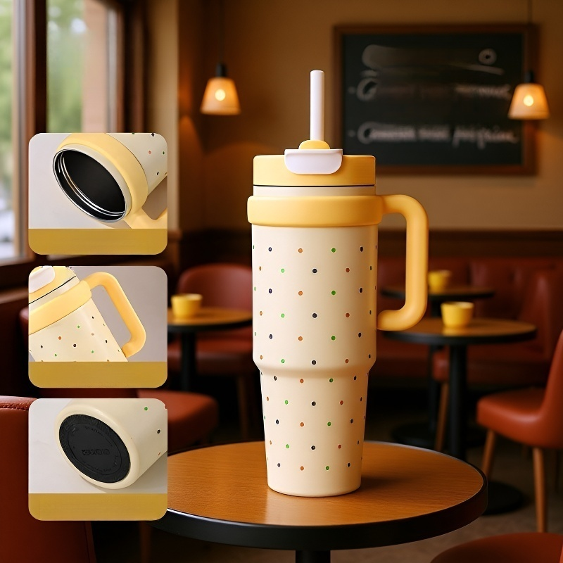 Vaso reutilizable de acero inoxidable ideal para bebidas frías