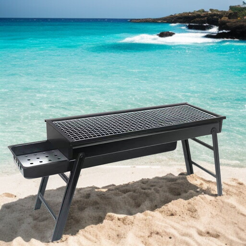 아웃도어 휴대용 바베큐 그릴 숯 서랍형 그릴 접이식 휴대용 그릴