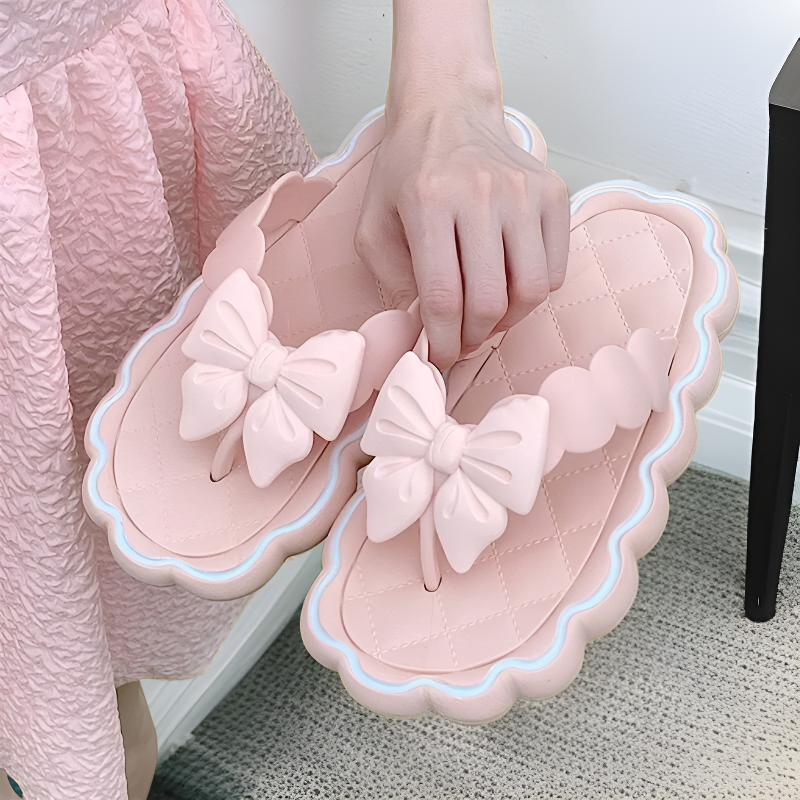 可愛舒適低跟拖鞋，夏天必備女鞋