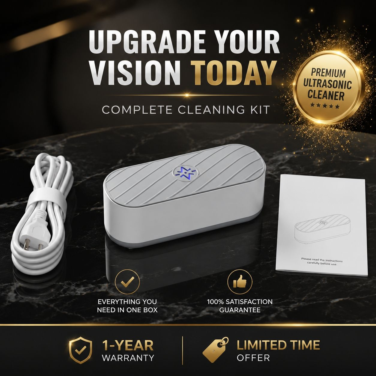 Household Multifunctional Eyeglasses Cleaning Machine