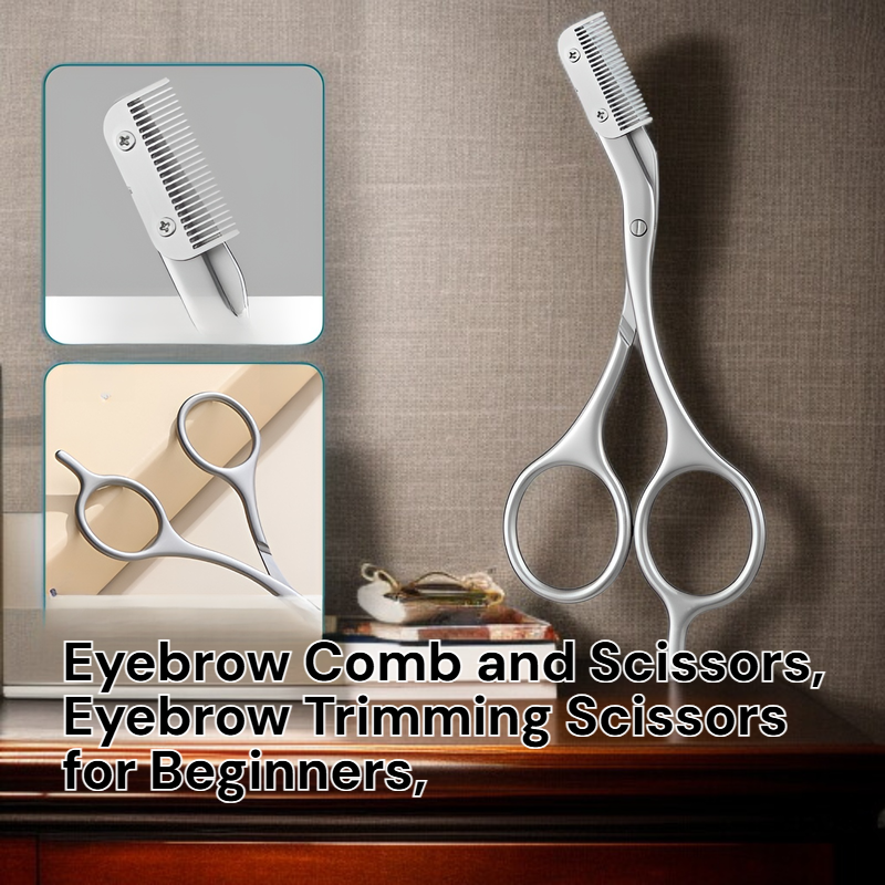 Eyebrow Grooming Scissors with Comb