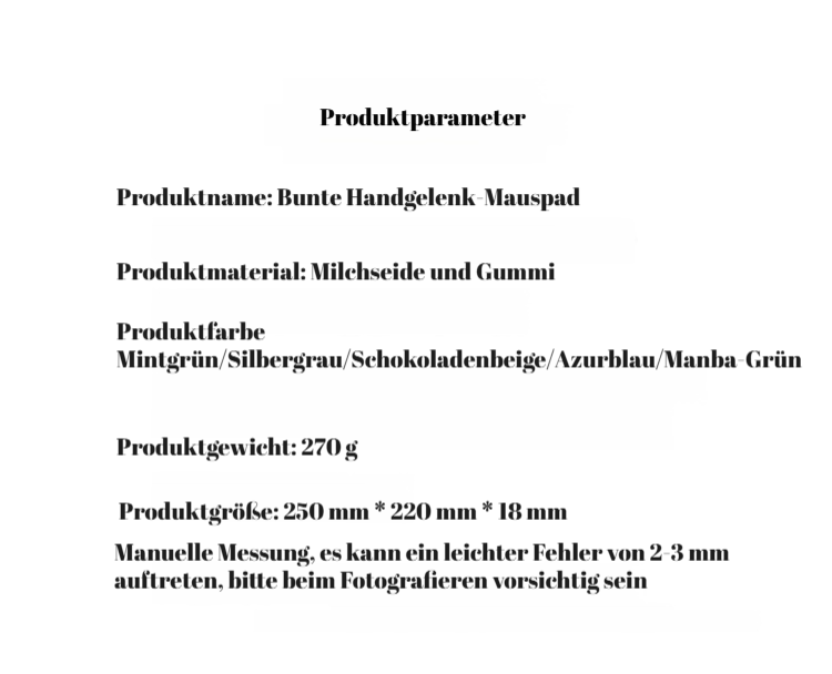 Rutschfestes Mauspad mit Handgelenkstütze für Frauen