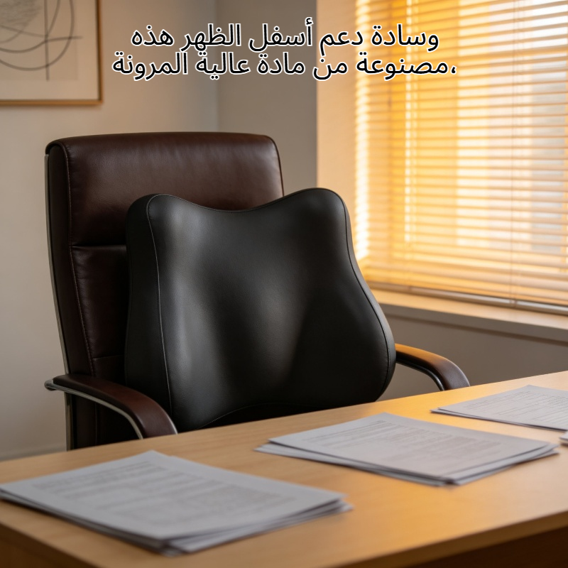 وسادة دعم أسفل الظهر عالية المرونة وقابلة للتهوية لحماية العمود الفقري والخصر