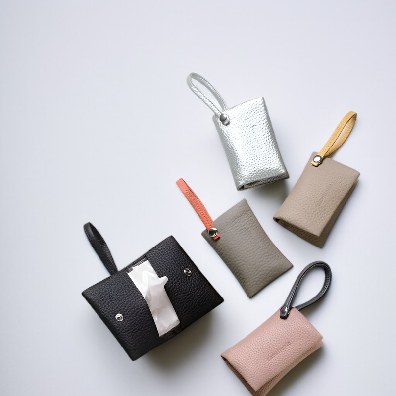 Přenosný kryt na papírové kapesníky s popruhem