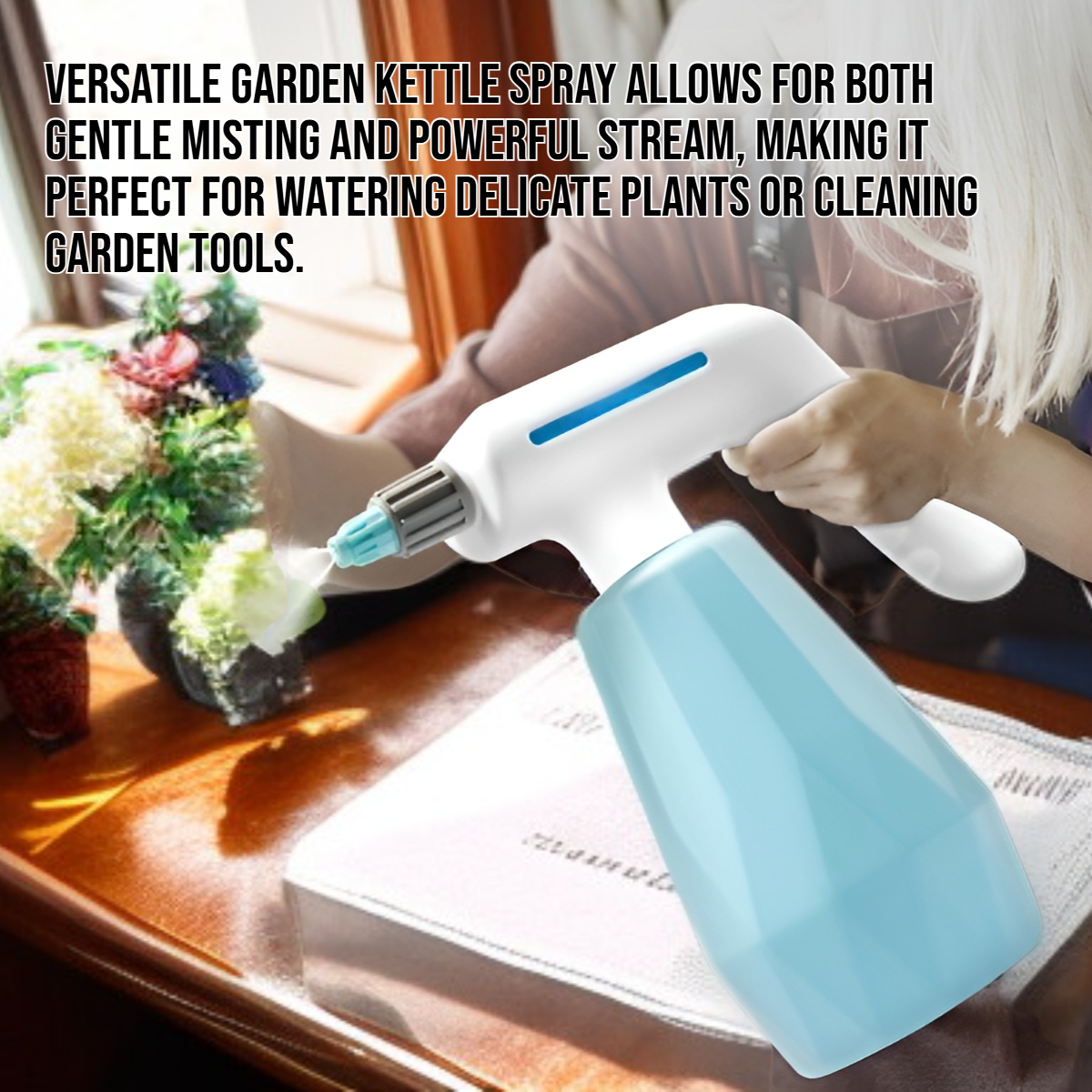 Multi functional garden kettle spray
