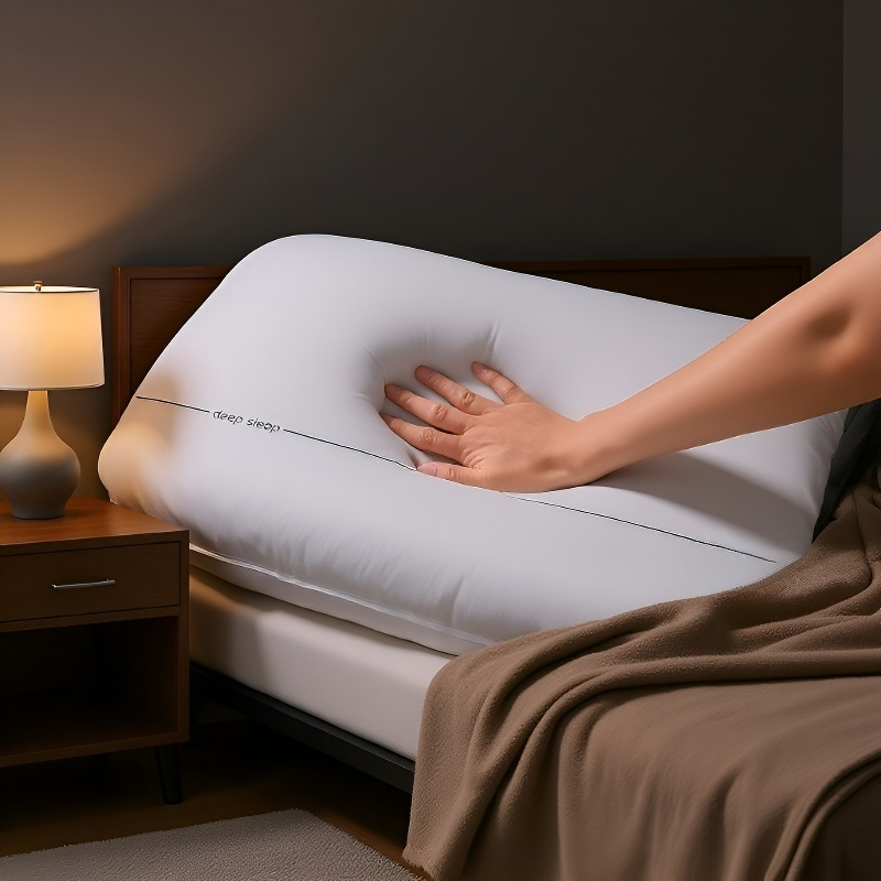 Almohada ortopédica de espuma viscoelástica de doble núcleo para un sueño profundo