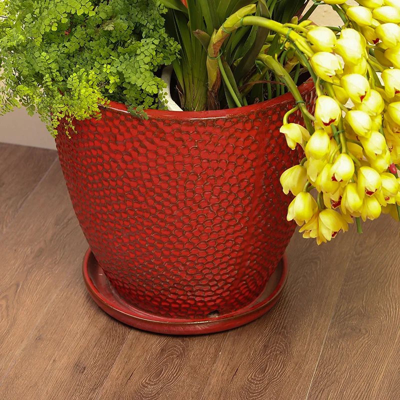 Flower pot garden large ceramic flower pot