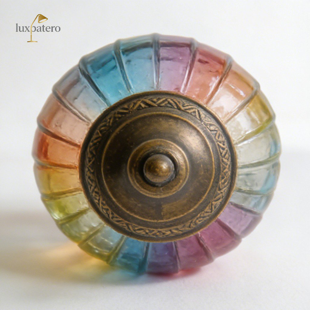 插電復古琉璃燈