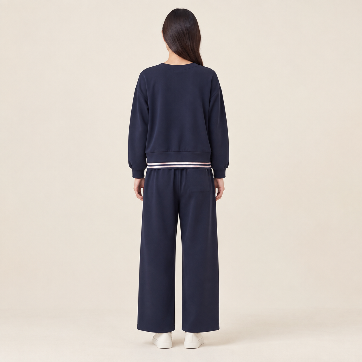Conjunto nuevo de primavera y otoño con sudadera ajustable y pantalones tobilleros
