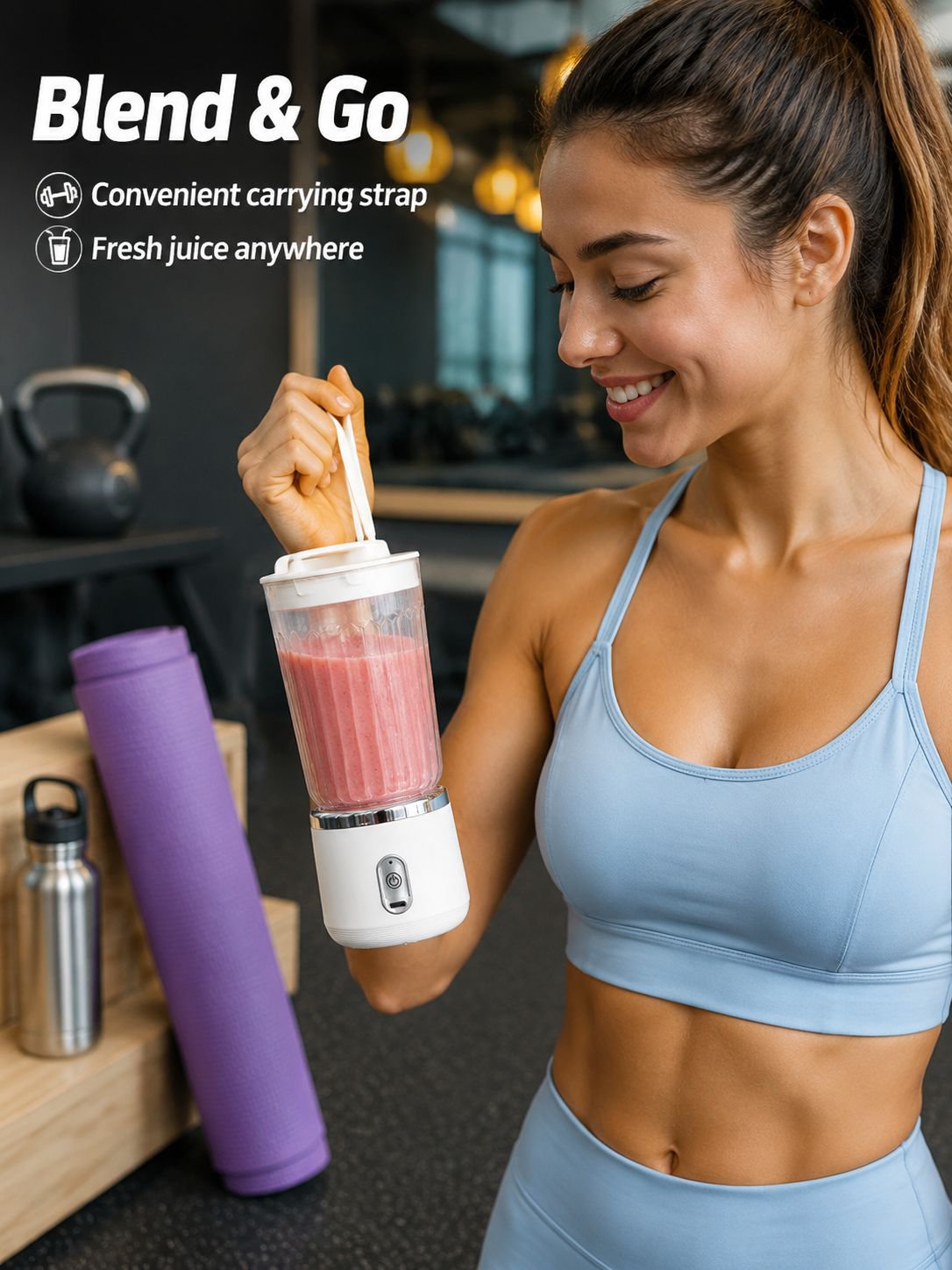 Electric juicer, small, multi-functional, portable juicer, high-speed blender