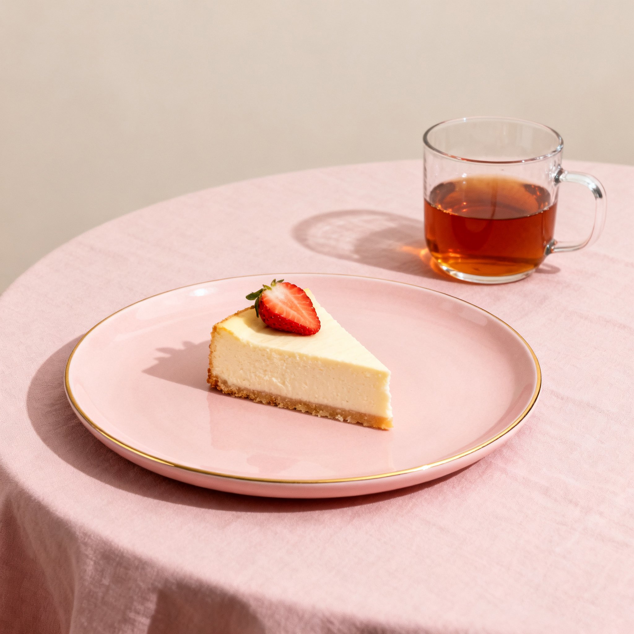 Modernes Geschirr mit Roségoldrand für festliche Anlässe