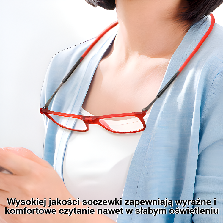 Składane, przenośne okulary do czytania