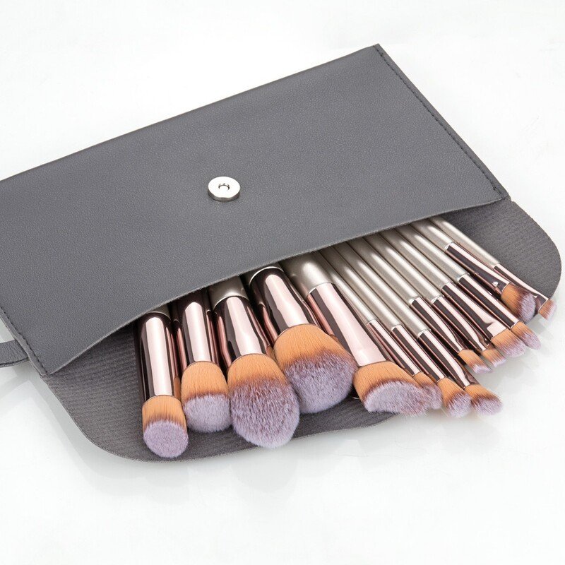 Champagne gold makeup brush