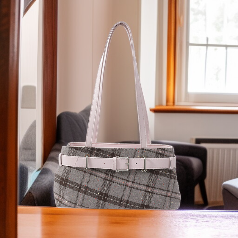 Fashion Plaid Shoulder Bag for Women