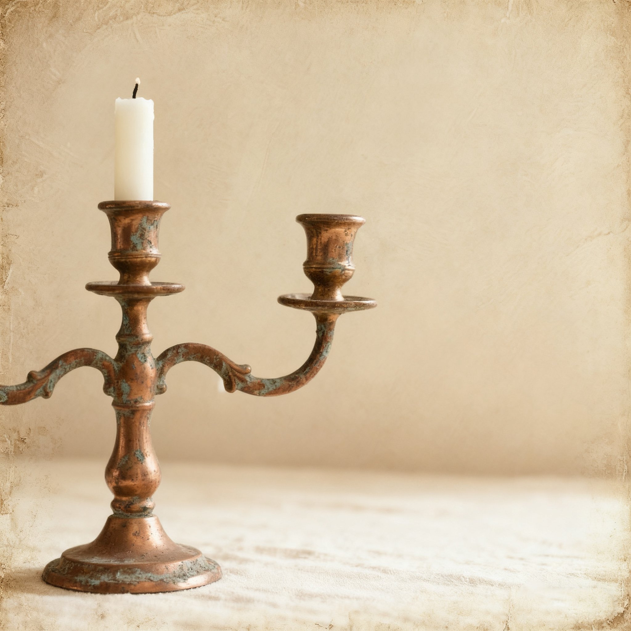 레트로 스타일 통합 3홀 캔들홀더 (2개입)