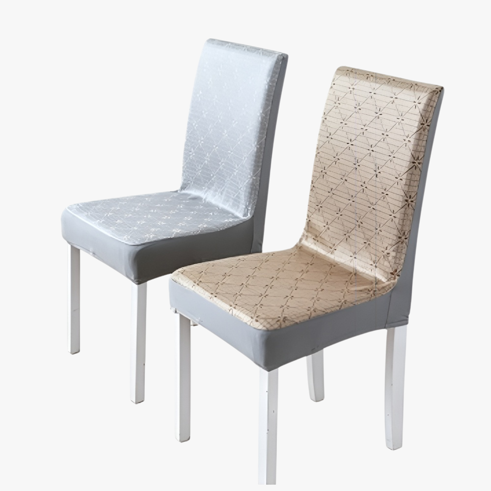 Ice silk cooling chair cover, all-in-one universal cover, full coverage, simple straight back dining