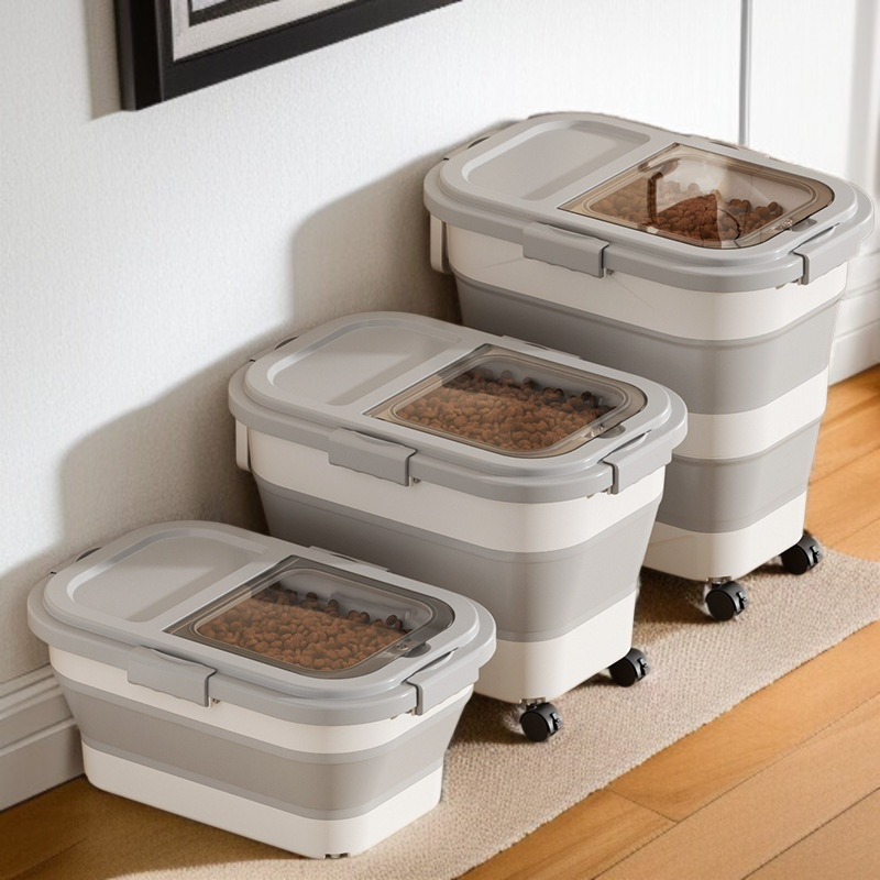 곡물보관수납함 곡물보관함 밀폐접이식방습수납함