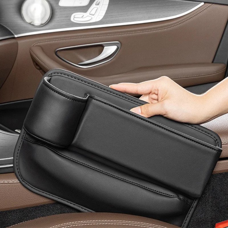 Car seat gap side storage box