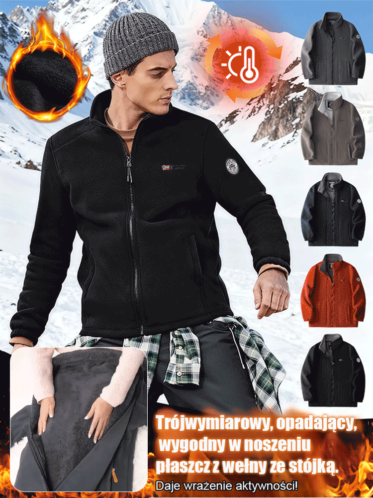 Dwuwarstwowa kurtka polarowa dla mężczyzn