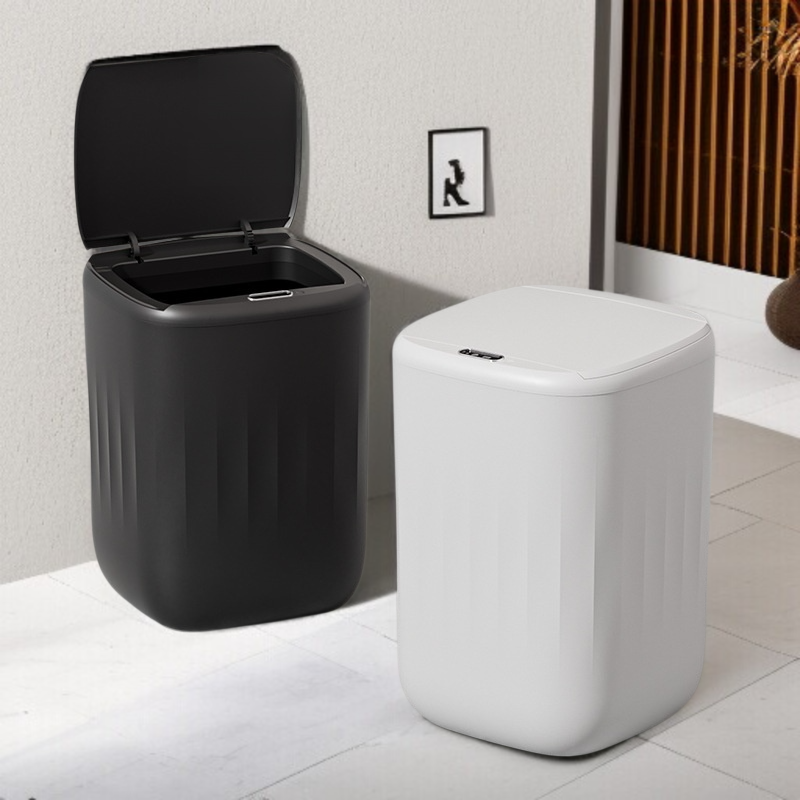 거실 휴지통 전자동 충전 감지 비접촉 휴지통 화장실 발차기 휴지통