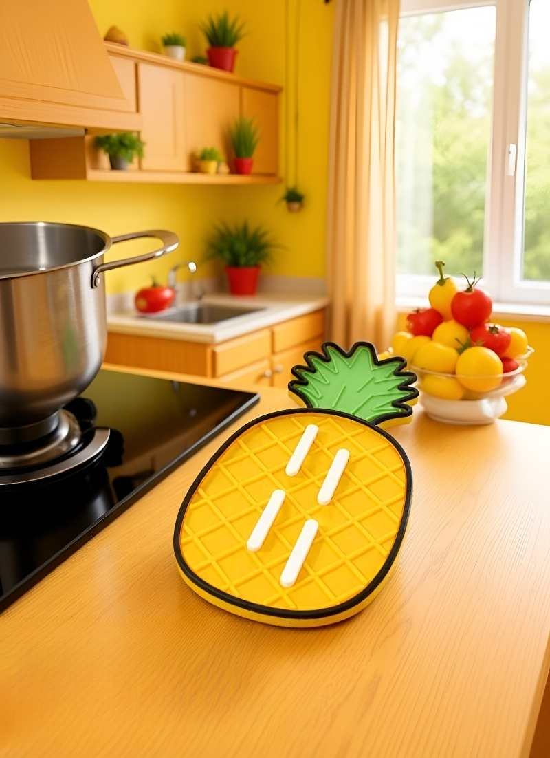 แผ่นรองฝาหม้อซิลิโคนกันลื่นสำหรับอุปกรณ์ทำอาหาร