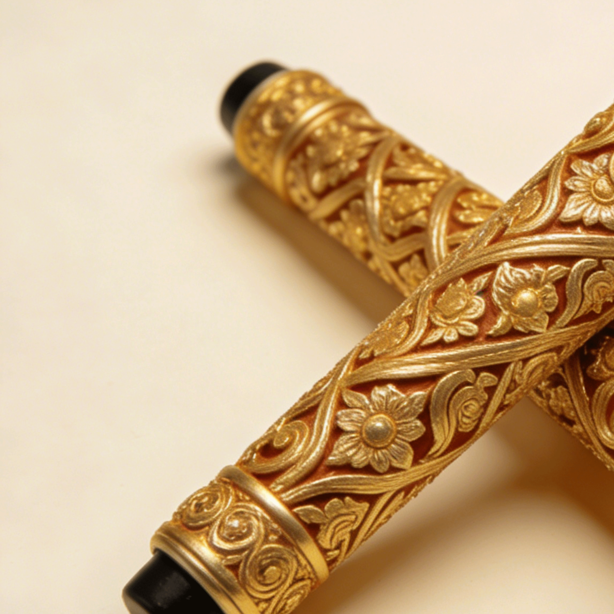 เซ็ตไมค์สีทองสุดหรู 2 ชิ้น ดีไซน์พรีเมียม