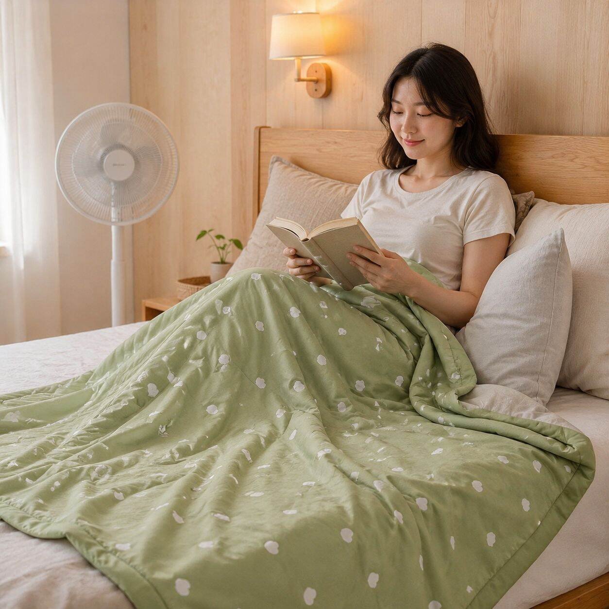 二重純綿夏用涼感ブランケット