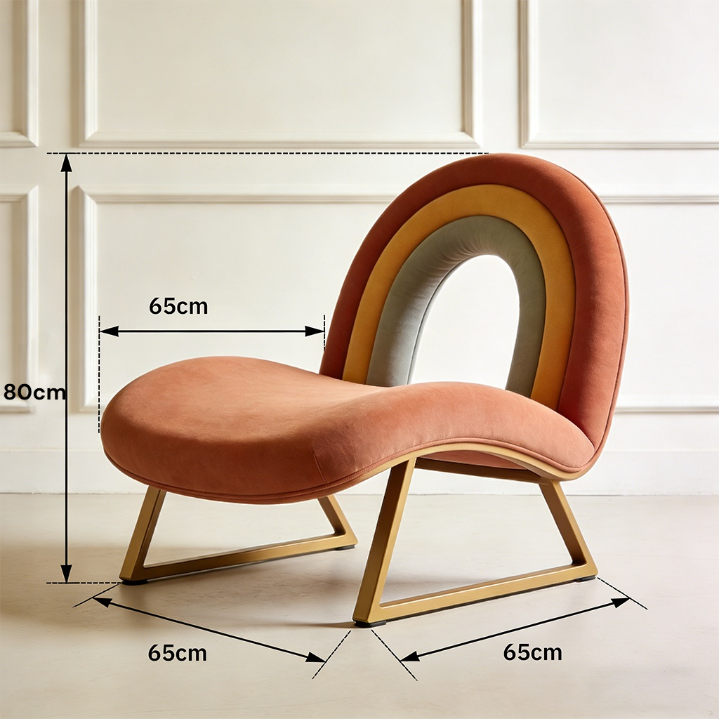 인체공학적 설계의 편안한 1인용 의자