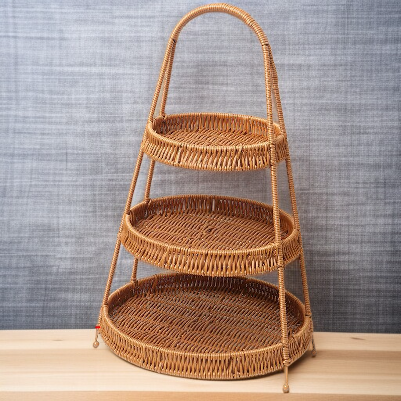 모조 라탄 짠 바구니