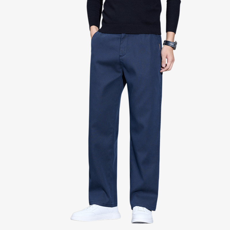 秋のライトラグジュアリー メンズ ワイドパンツ