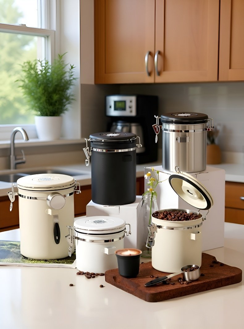 コーヒー豆を密閉保存できる容器