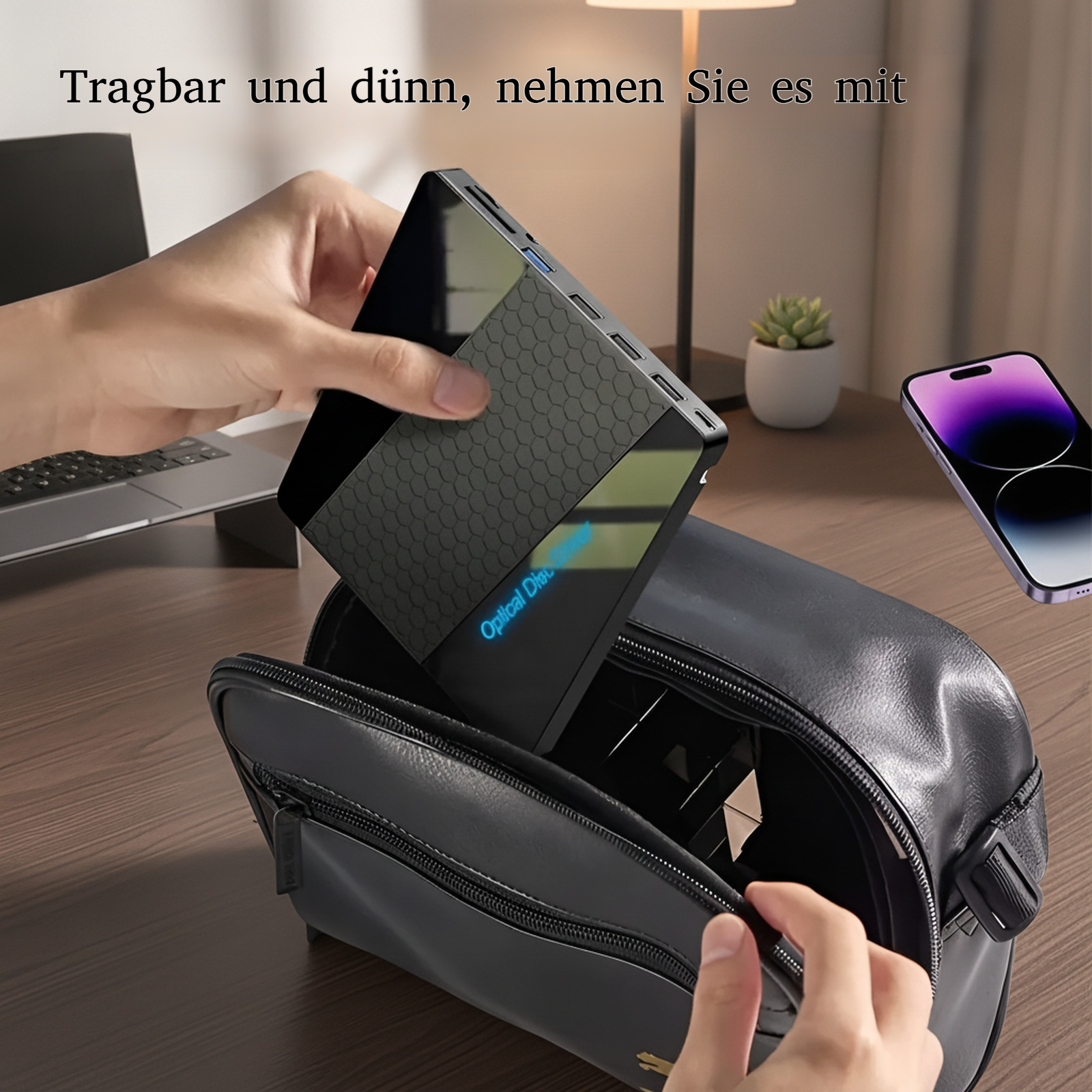 Externes 7-in-1 DVD-Brenner, multifunktionales USB-Laufwerk