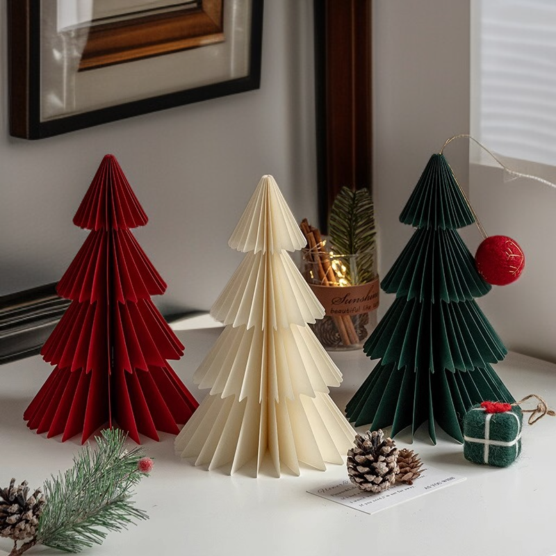 Origami Weihnachtsbaum Tischdekoration für Weihnachten