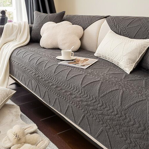펜션 사계절 공용 소파 매트 면 자카드 쿠션 소파 커버 커버 논슬립 워싱 소파 패드