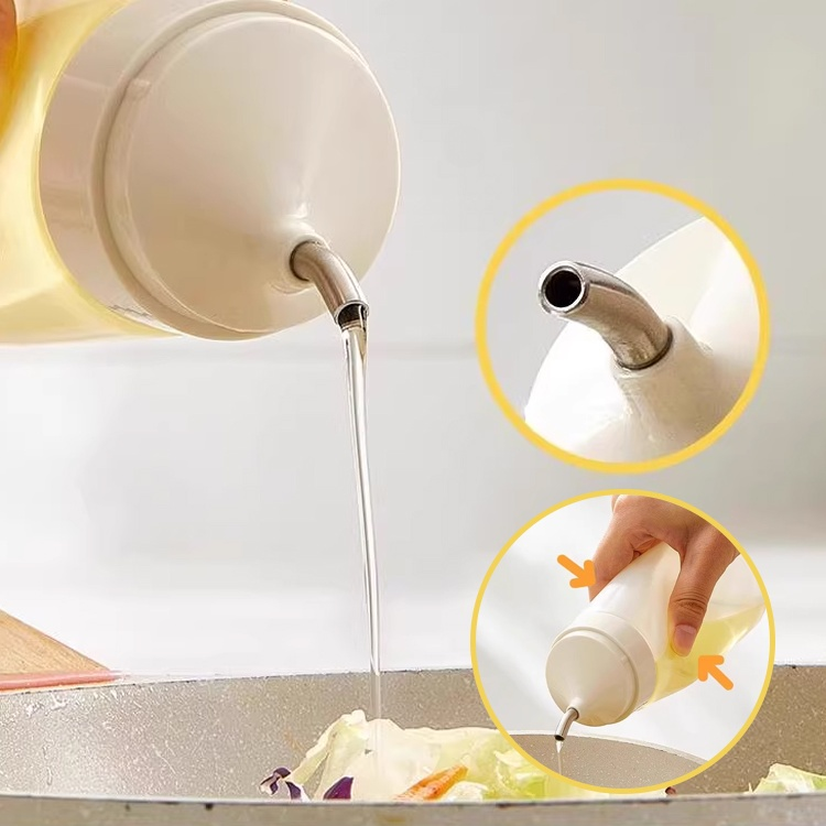 Press-type Spout Plastic Oil Bottle