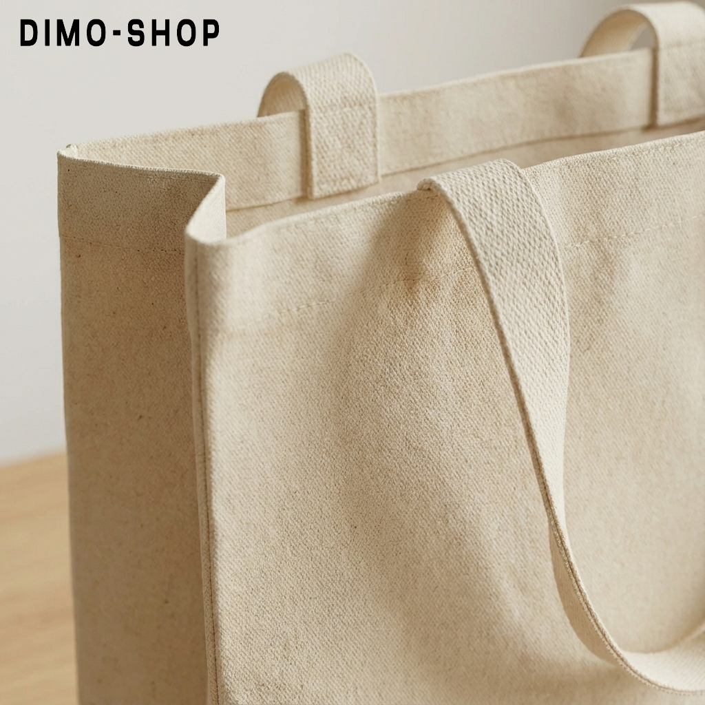 Geantă din pânză cu design artistic