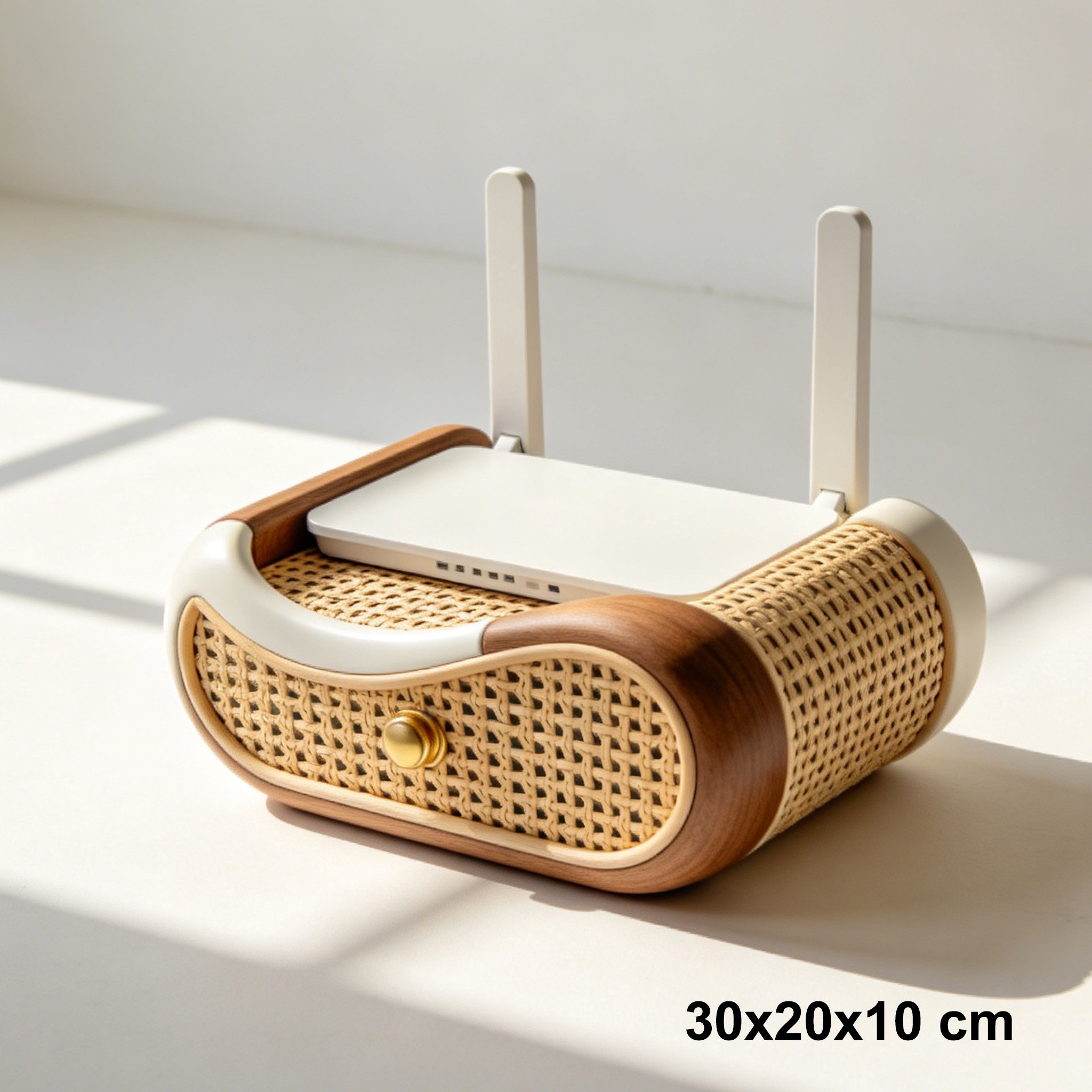 라우터와 케이블을 깔끔하게 정리하는 받침대