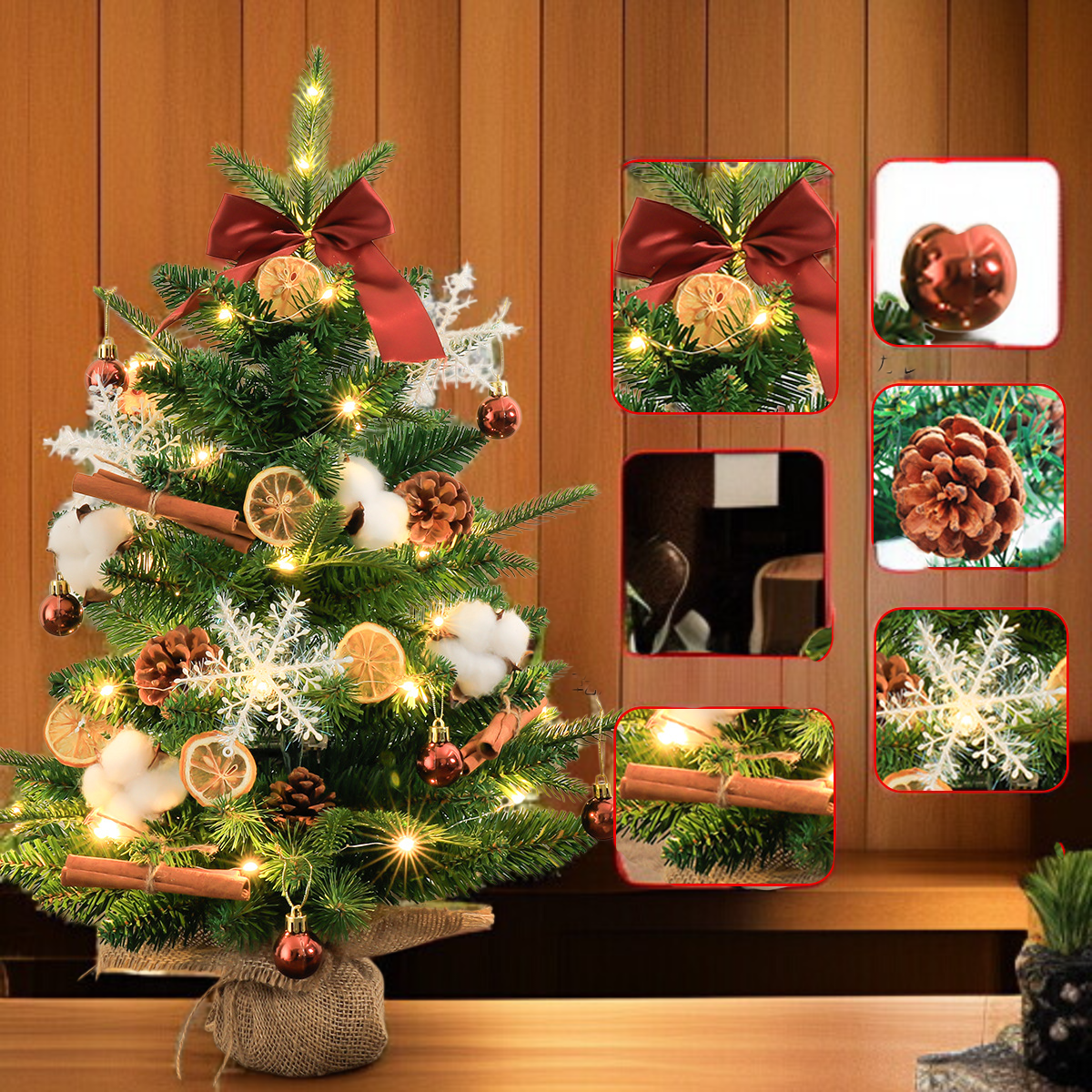 ミニテーブルクリスマスツリー飾り