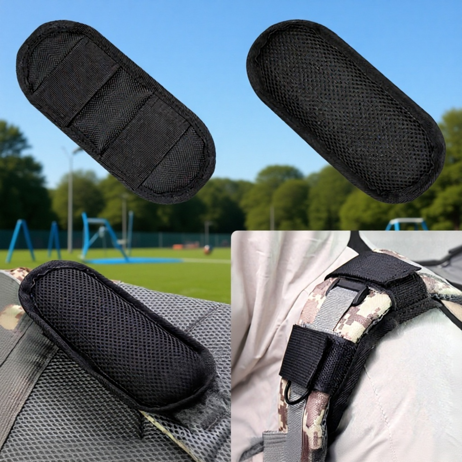 Coussin d'épaule multifonction pour sac à dos, antidérapant, respirant et réduisant la pression