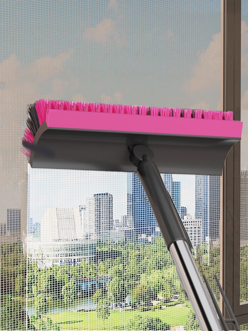 Detalle de cerdas del cepillo rotatorio