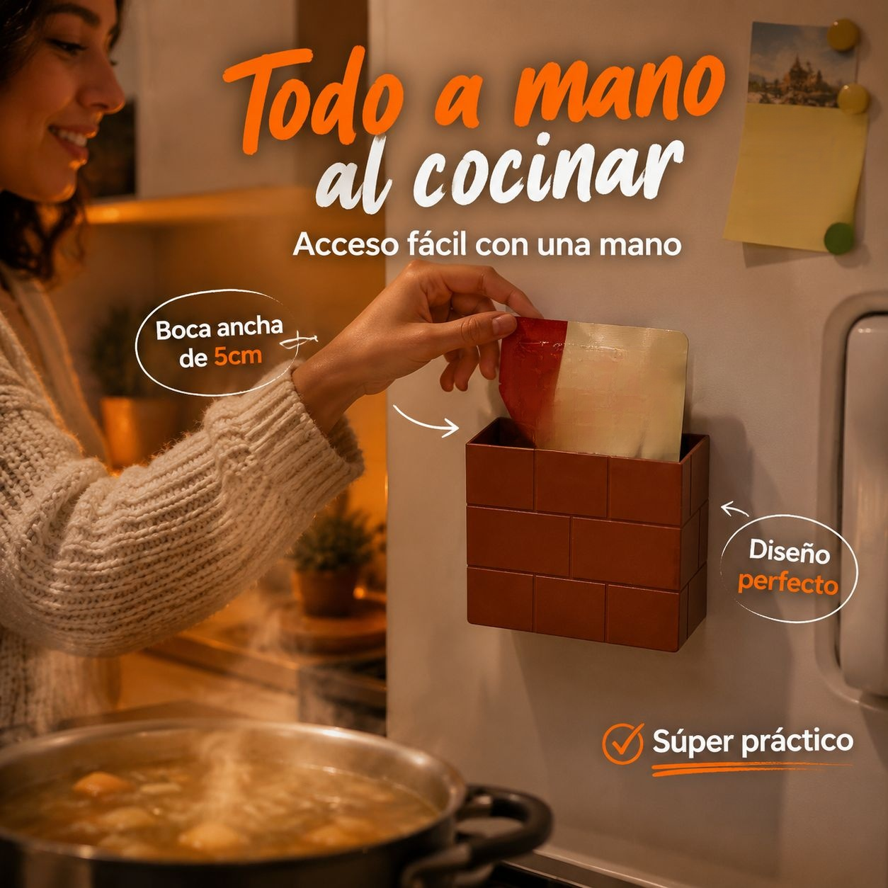 Portalápices magnético multifuncional, estilo retro de píxeles, apto para nevera