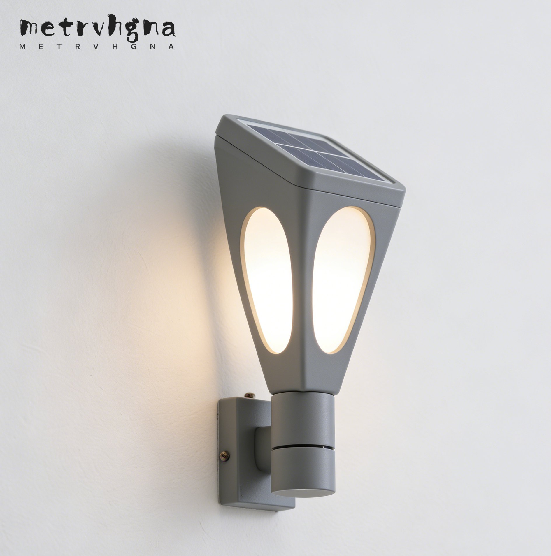 โคมไฟผนังกลางแจ้งพลังงานแสงอาทิตย์ 