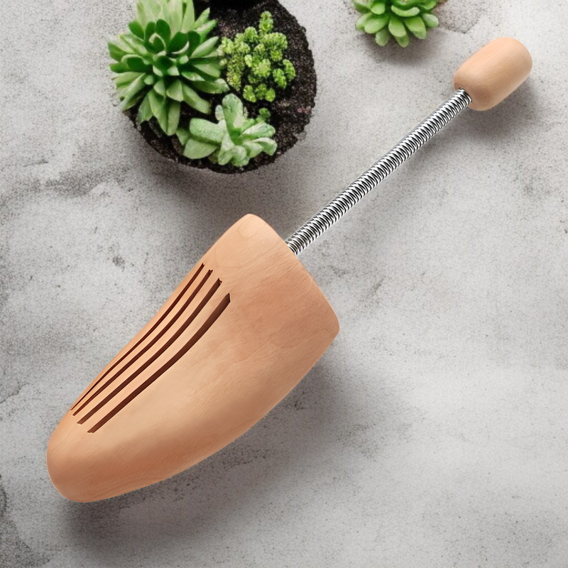 弹簧木鞋楦防邹鞋撑 木头鞋撑 弹簧调节鞋撑男女通用皮鞋实木鞋楦