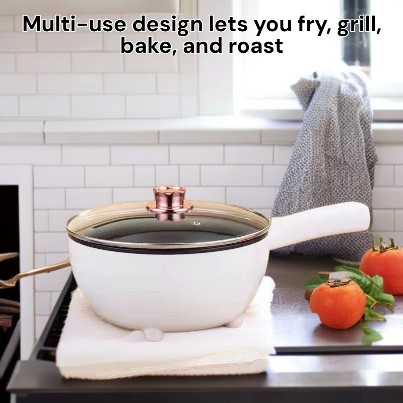 45L Large Capacity Electric Frying Pan, Multi-Use for Home