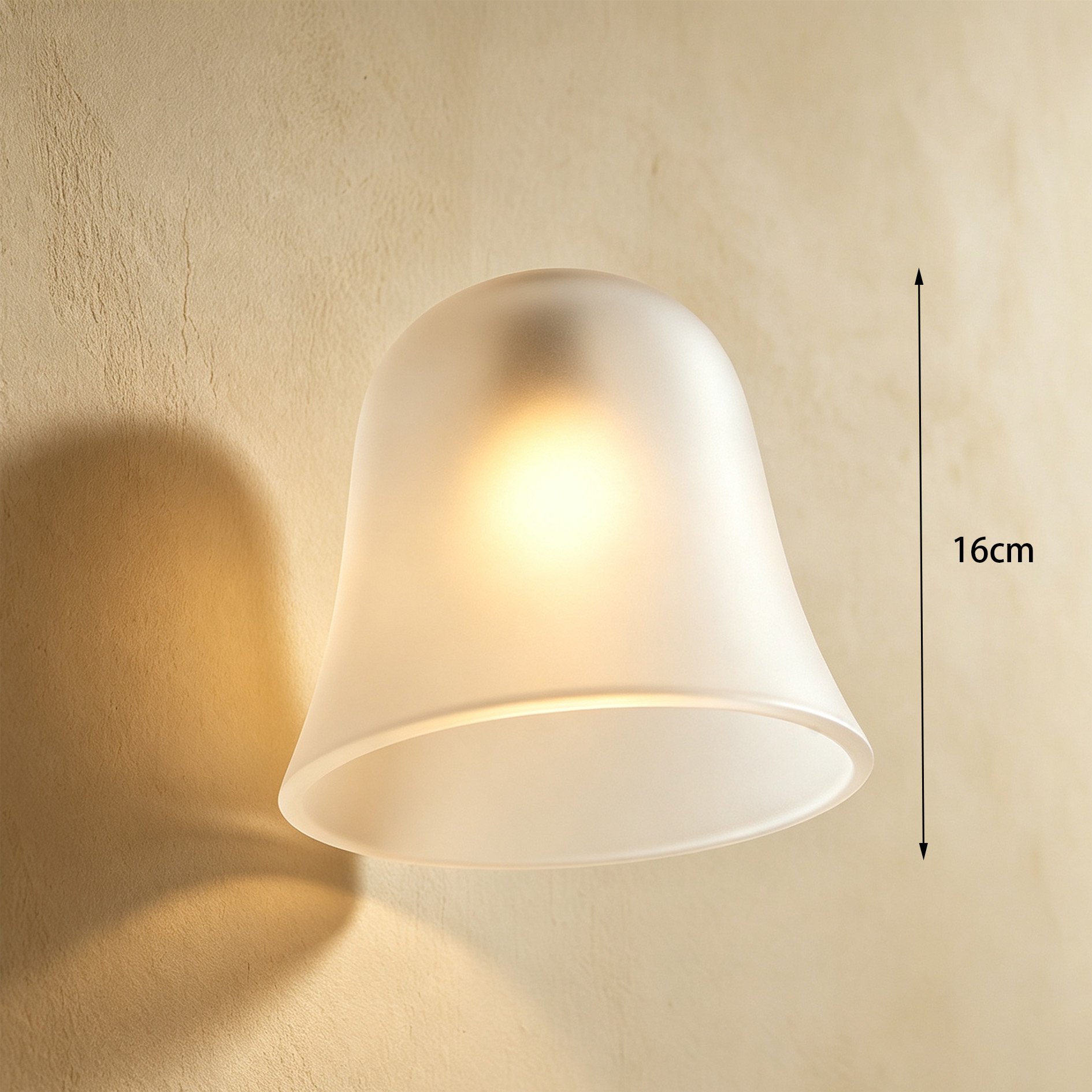 Frosted glass lamp shades with artistic texture and finish
