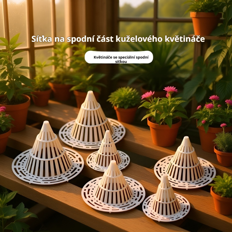  Odtoková síťka proti hnilobě na dno květináče