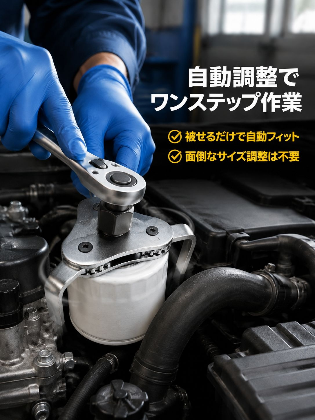 DIY整備に最適な3爪設計レンチ