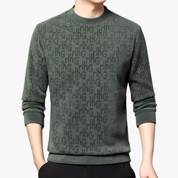 캐주얼 패션 남성 상의 자카드 라운드 긴팔 후드 기모 기모 레깅스 상의