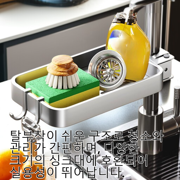 주방 수도꼭지 선반 싱크대 행주 수세미 스폰지 수납 배수 바구니