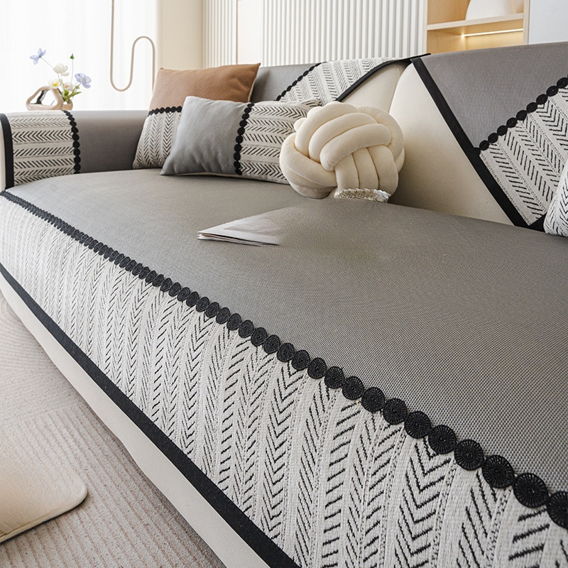 쿨 실크 미끄럼 방지 소파 쿠션, 더운 날씨용